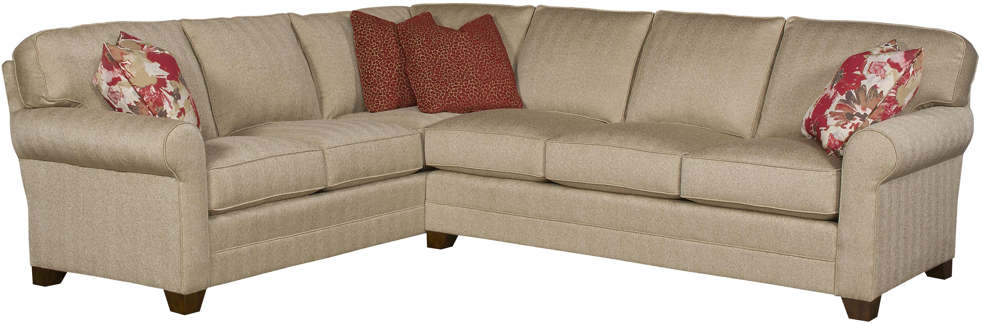 King Hickory Bentley 2Piece Customizable Sectional Darvin Furniture
